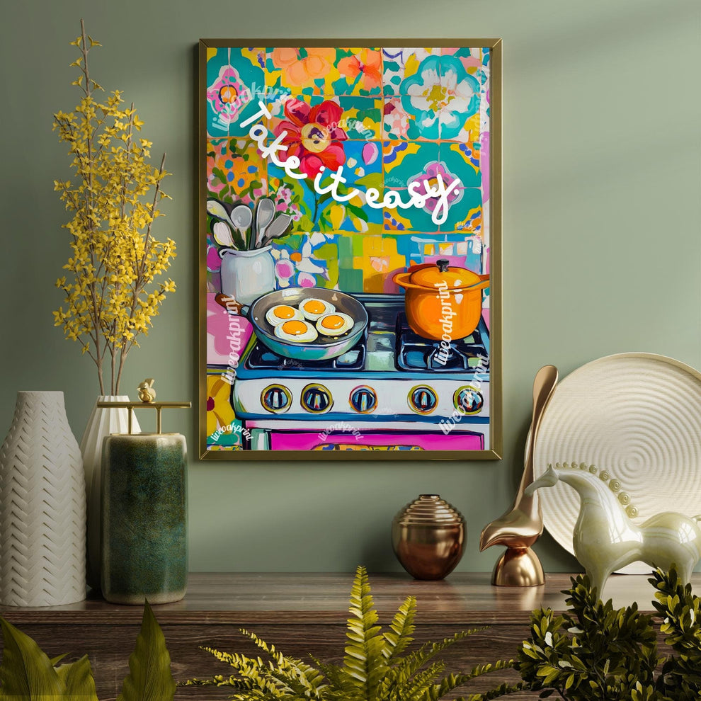 Take It Easy! Eggs Over Easy Print