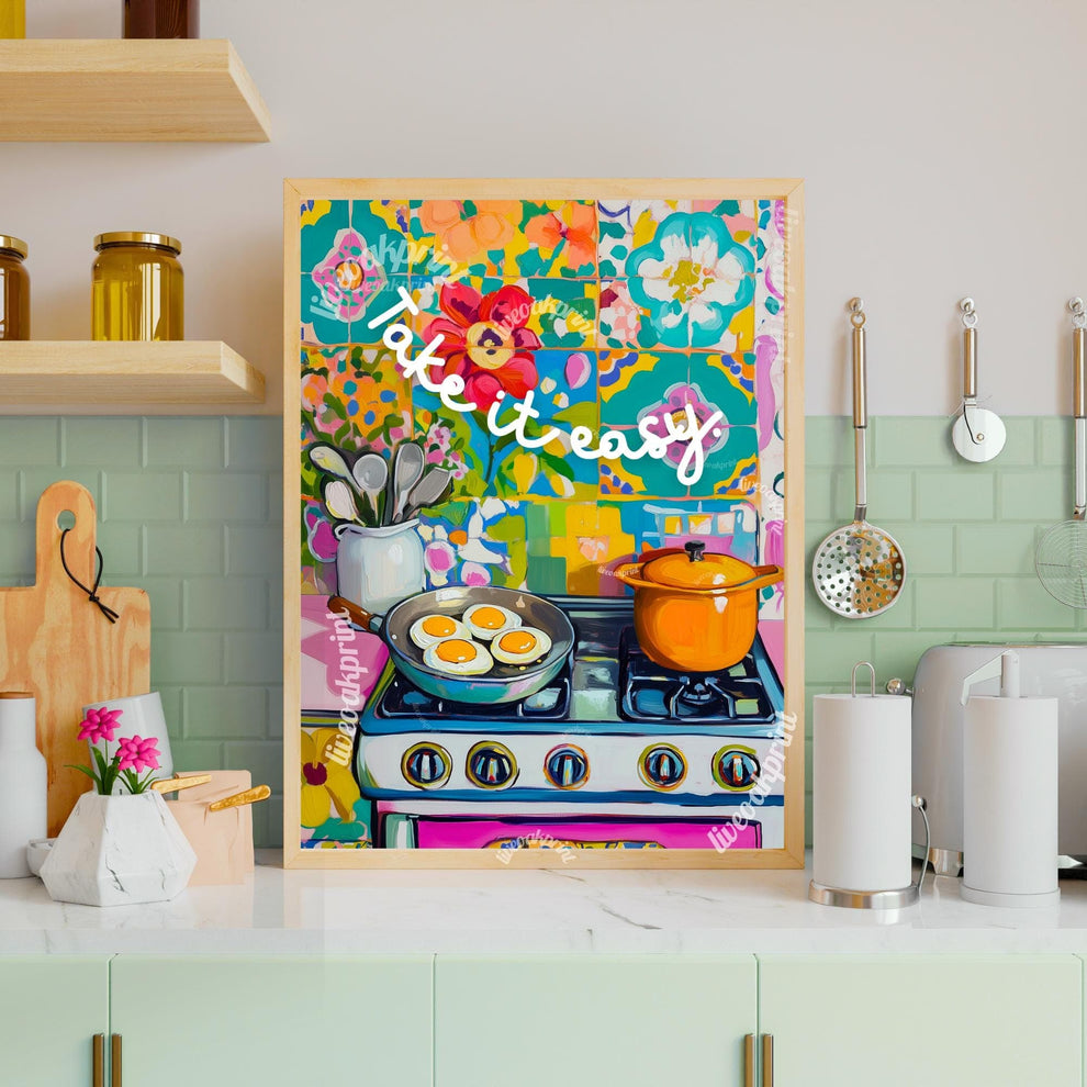 Take It Easy! Eggs Over Easy Print