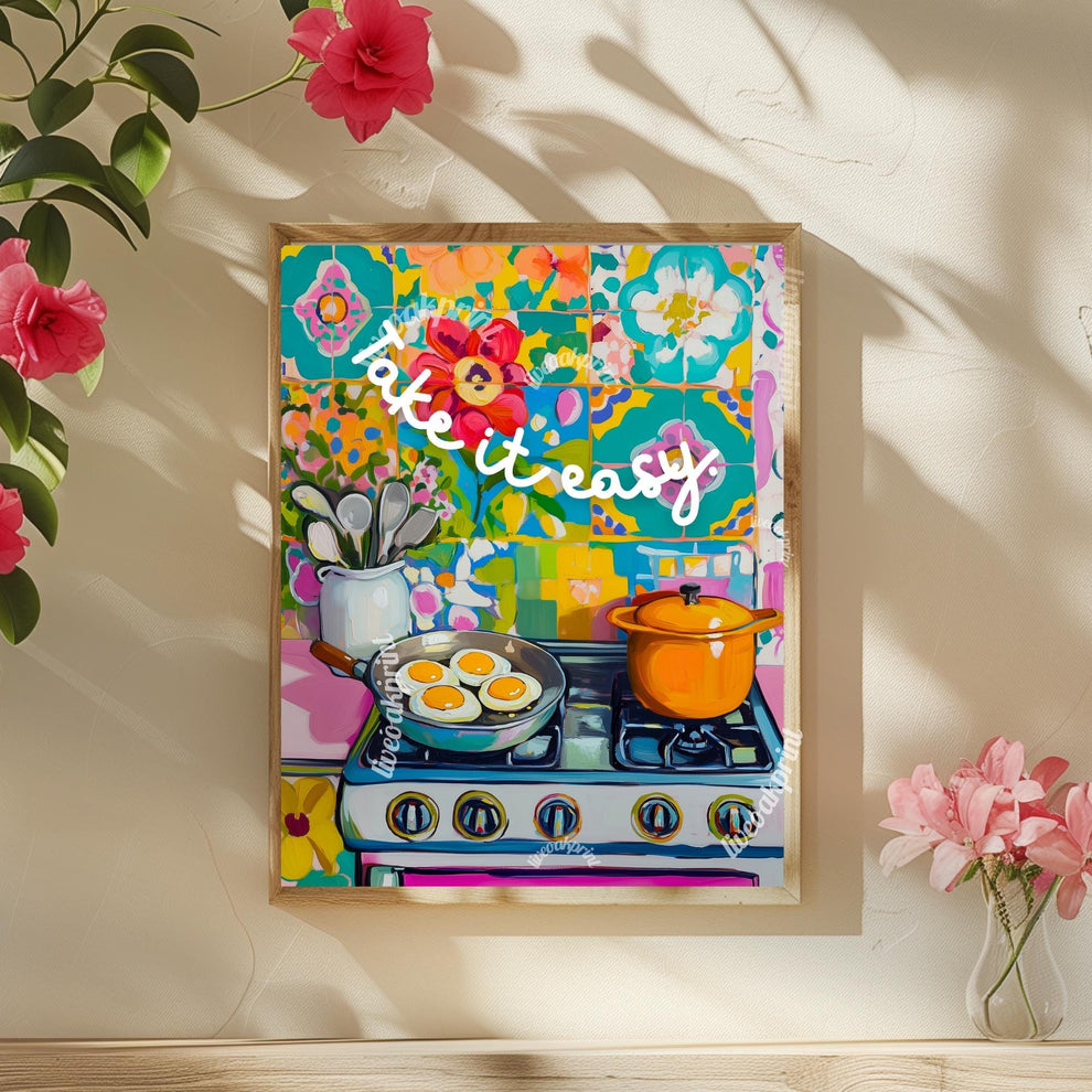 Take It Easy! Eggs Over Easy Print