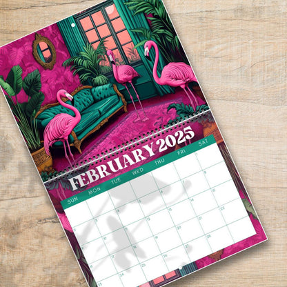 2025 Calendar : Wild Animals - Maximalist Wall Calendar - Maximalist Gift Ideas - Animal Christmas Gift - Leopard Gifts - Leopard Calendar