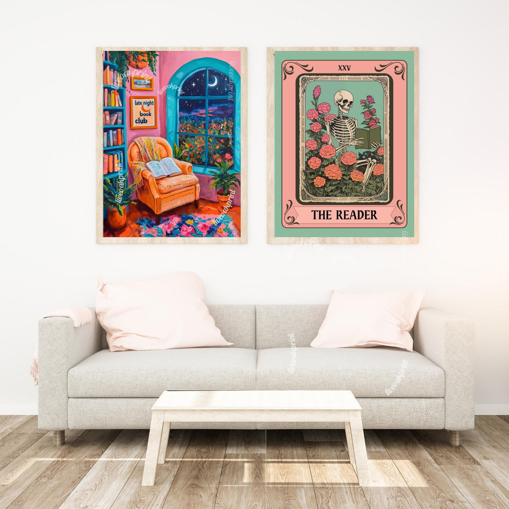 Late Night Book Club Print