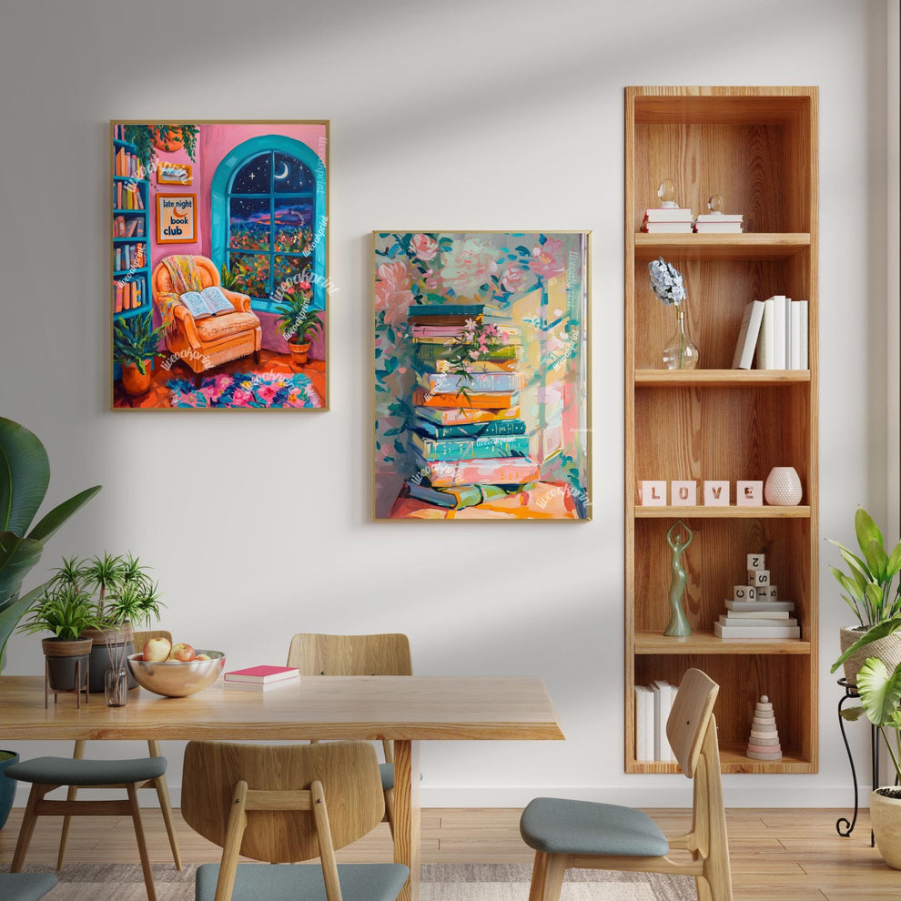 Late Night Book Club Print