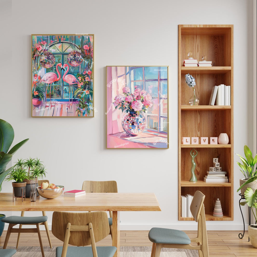 Disco Flamingos In Love !