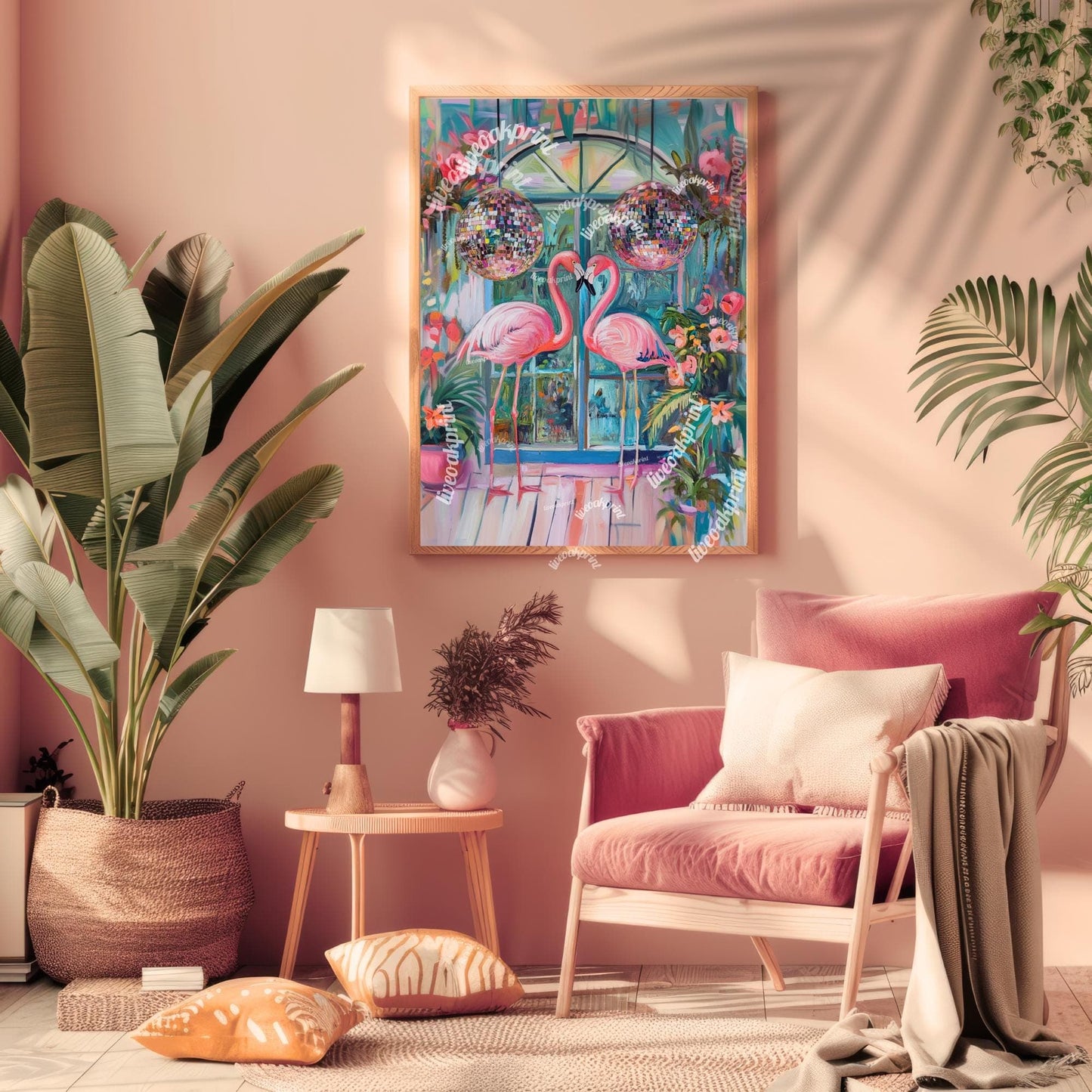 Disco Flamingos In Love !