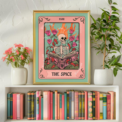 The Spice Tarot Print - Book Merch - Bookish Decor - Smut Gifts - Book Gifts - Reading Corner Art - Spicy Book Gift - Booktok Gift For Her