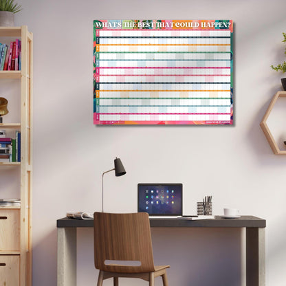 2025 Year Wall Planner - What's the Best That Can Happen? | 2025 Colorful Wall Planner | 2025 Monthly Planner | Poster Planner