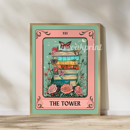 The Reader & The Tower Tarot Card Book Prints
