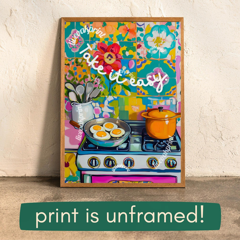 Take It Easy! Eggs Over Easy Print