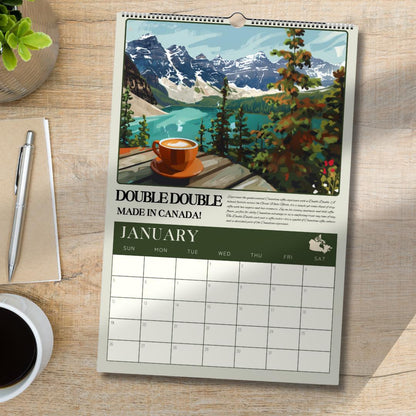 2025 Calendar : Coffee Around The World - Wall Calendar 2025 - Travel Calendar 2025 - International Coffee Calendar 2025