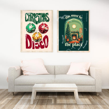 Christmas Disco - Disco Christmas Print - Disco Christmas Decor - Disco Print - Disco Home Decor