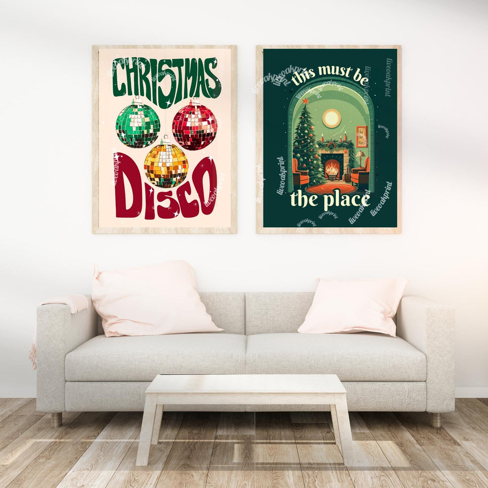 Christmas Disco - Disco Christmas Print - Disco Christmas Decor - Disco Print - Disco Home Decor