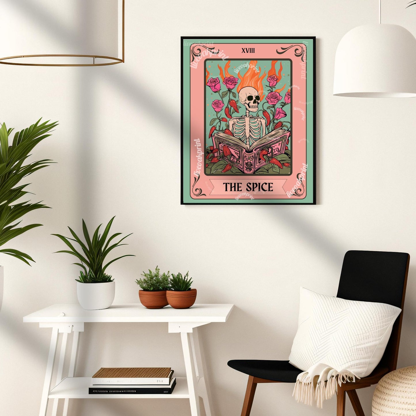 The Spice Tarot Print - Book Merch - Bookish Decor - Smut Gifts - Book Gifts - Reading Corner Art - Spicy Book Gift - Booktok Gift For Her