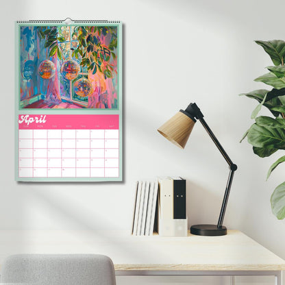 Dopamine Decor 2025 Wall Calendar – Bold, Colorful Art for Every Month | Vibrant Aesthetic Calendar