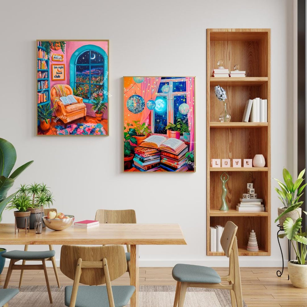 Set of Two Reading Prints