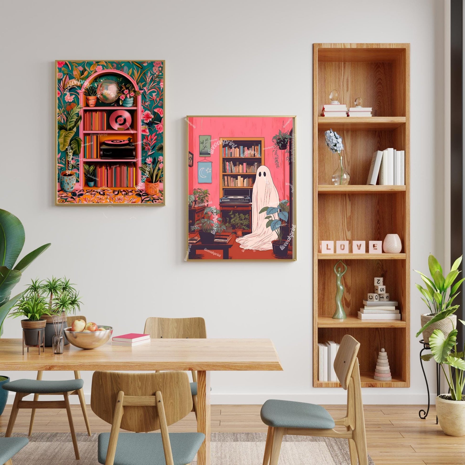 Disco Record Player Print