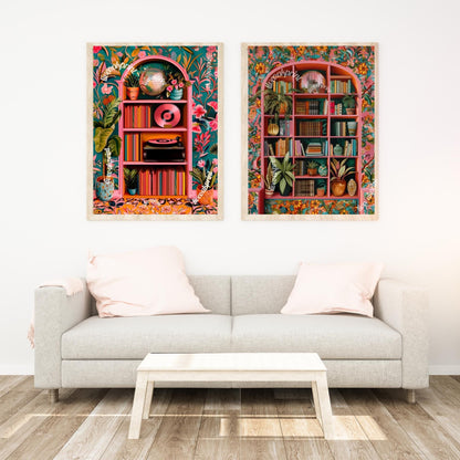 Disco Record Player Print