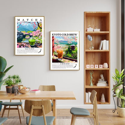 Matcha and Kyoto Cold Brew Art Print Set