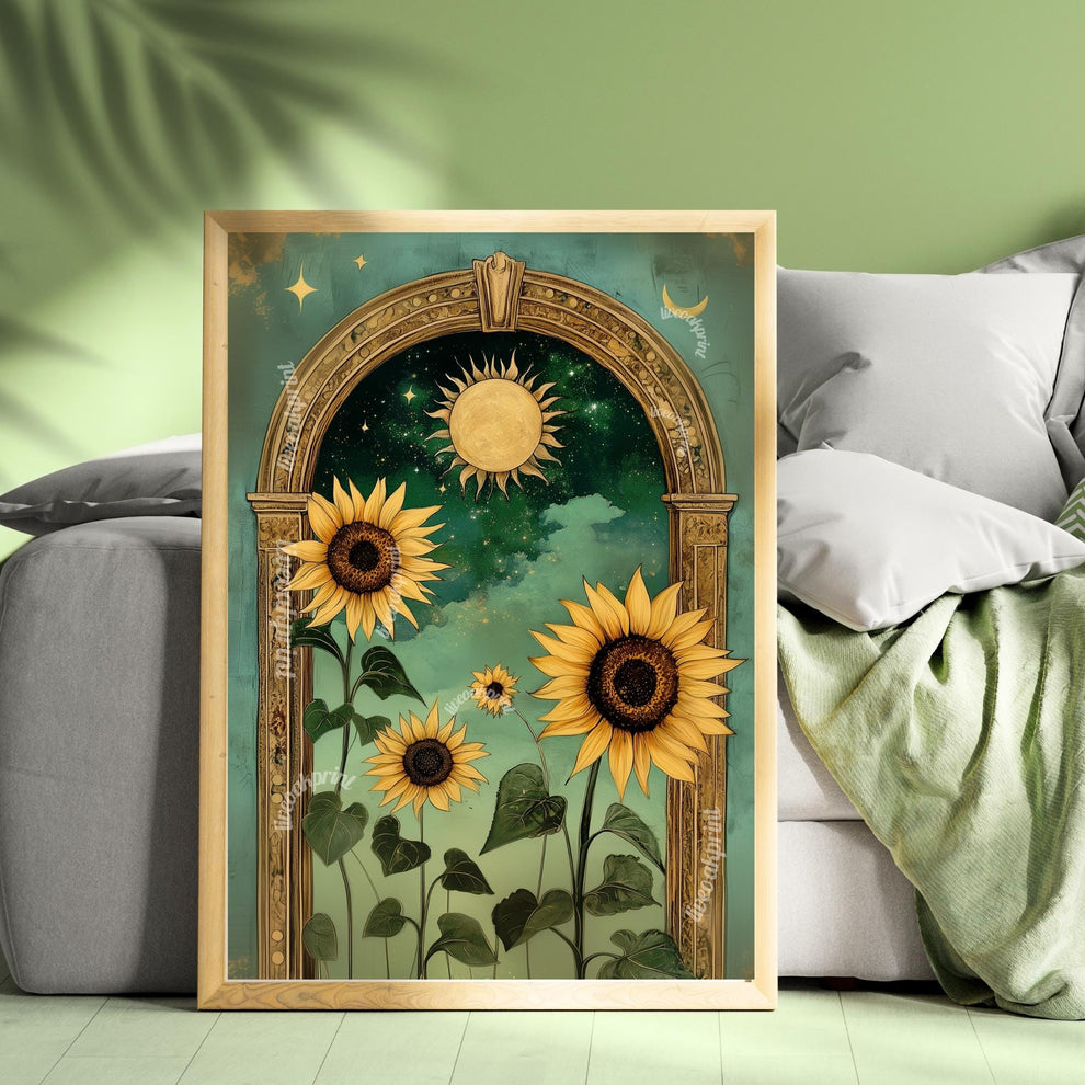 Boho Sunflower Wall Art