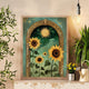 Boho Sunflower Wall Art