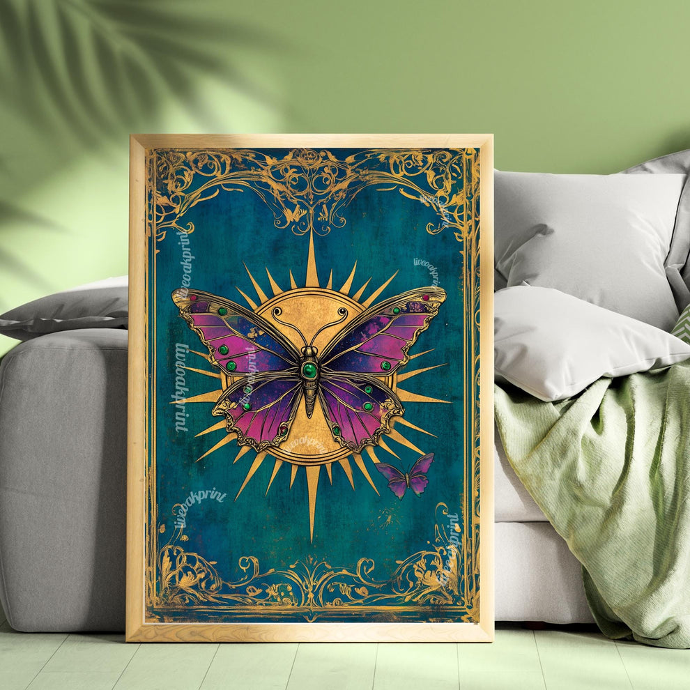 Butterfly and Sun Wall Art
