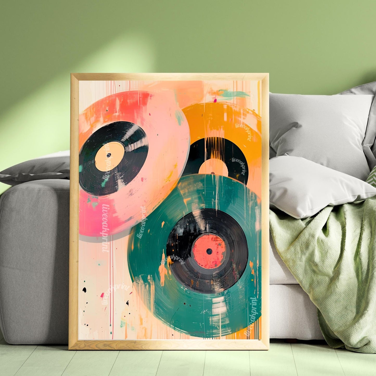 Retro Vinyl Painting