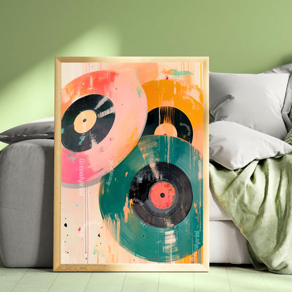 Retro Vinyl Painting