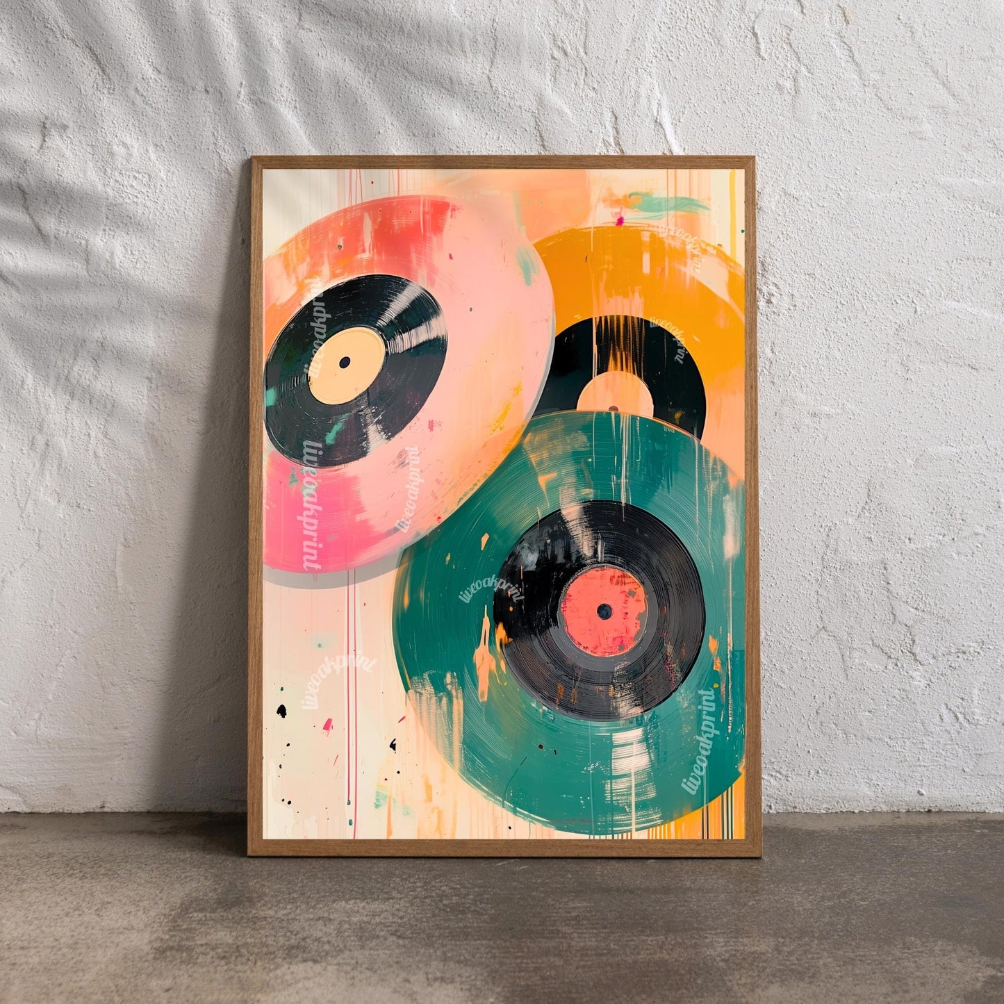 Retro Vinyl Painting