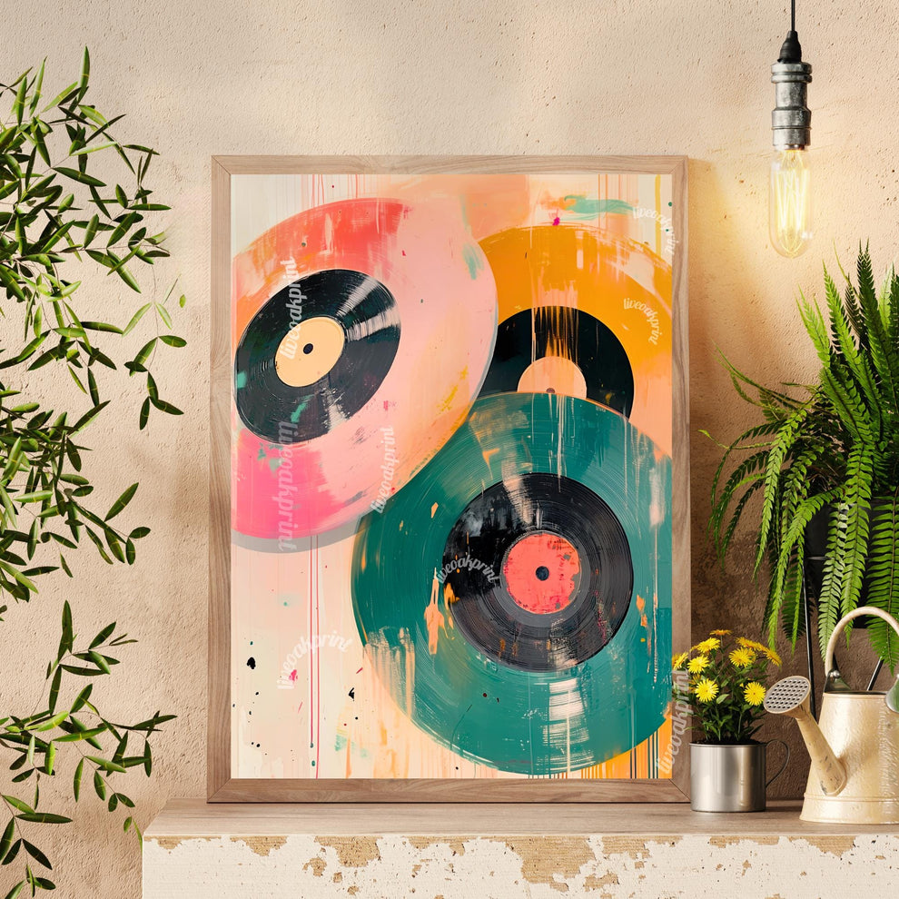 Retro Vinyl Painting