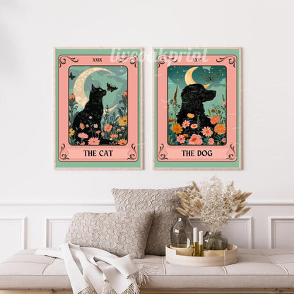 Cat and Dog Tarot Card Bundle