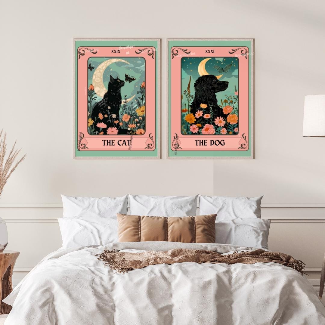 Cat and Dog Tarot Card Bundle