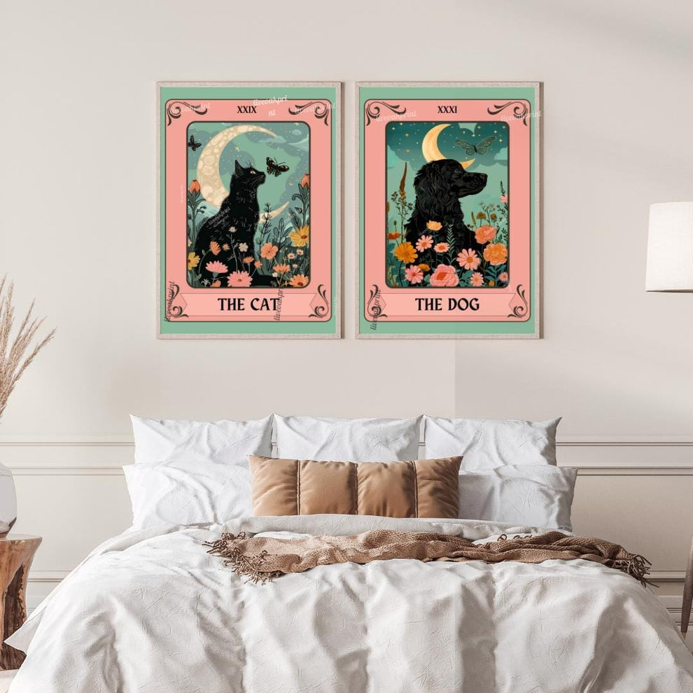 Cat and Dog Tarot Card Bundle