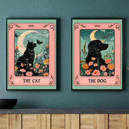 Cat and Dog Tarot Card Bundle