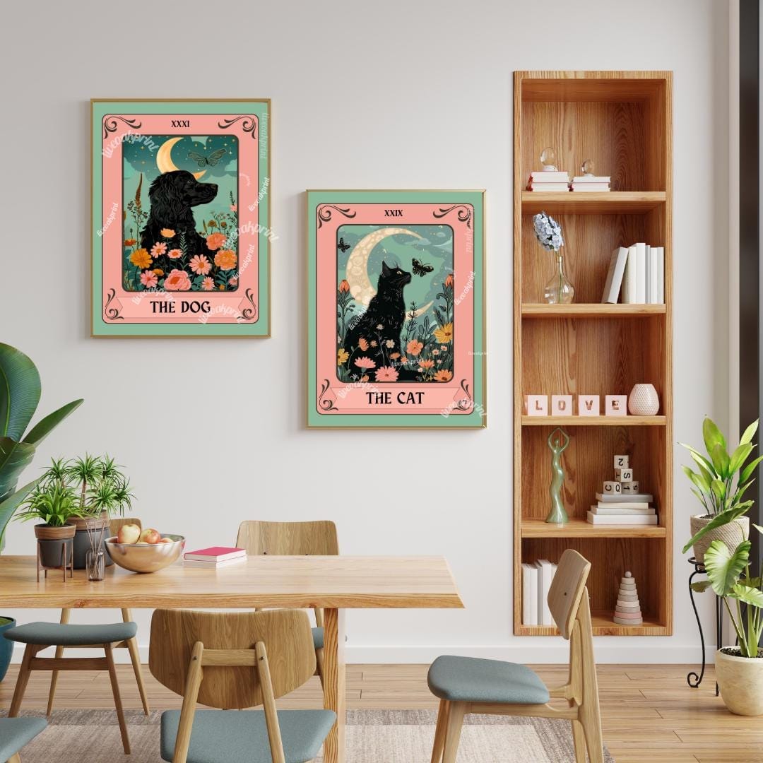 Cat and Dog Tarot Card Bundle