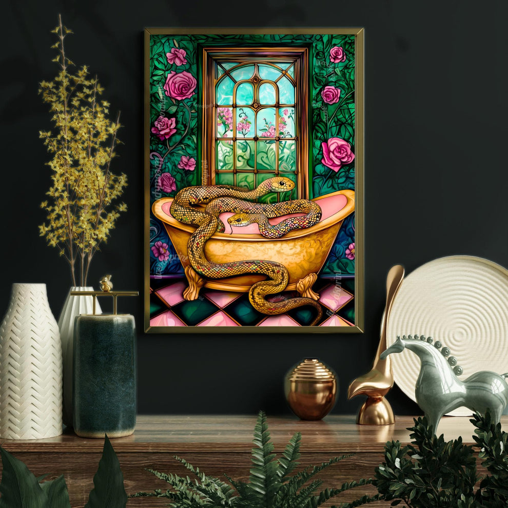 Snakes in a Bathroom