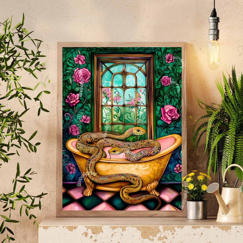 Snakes in a Bathroom