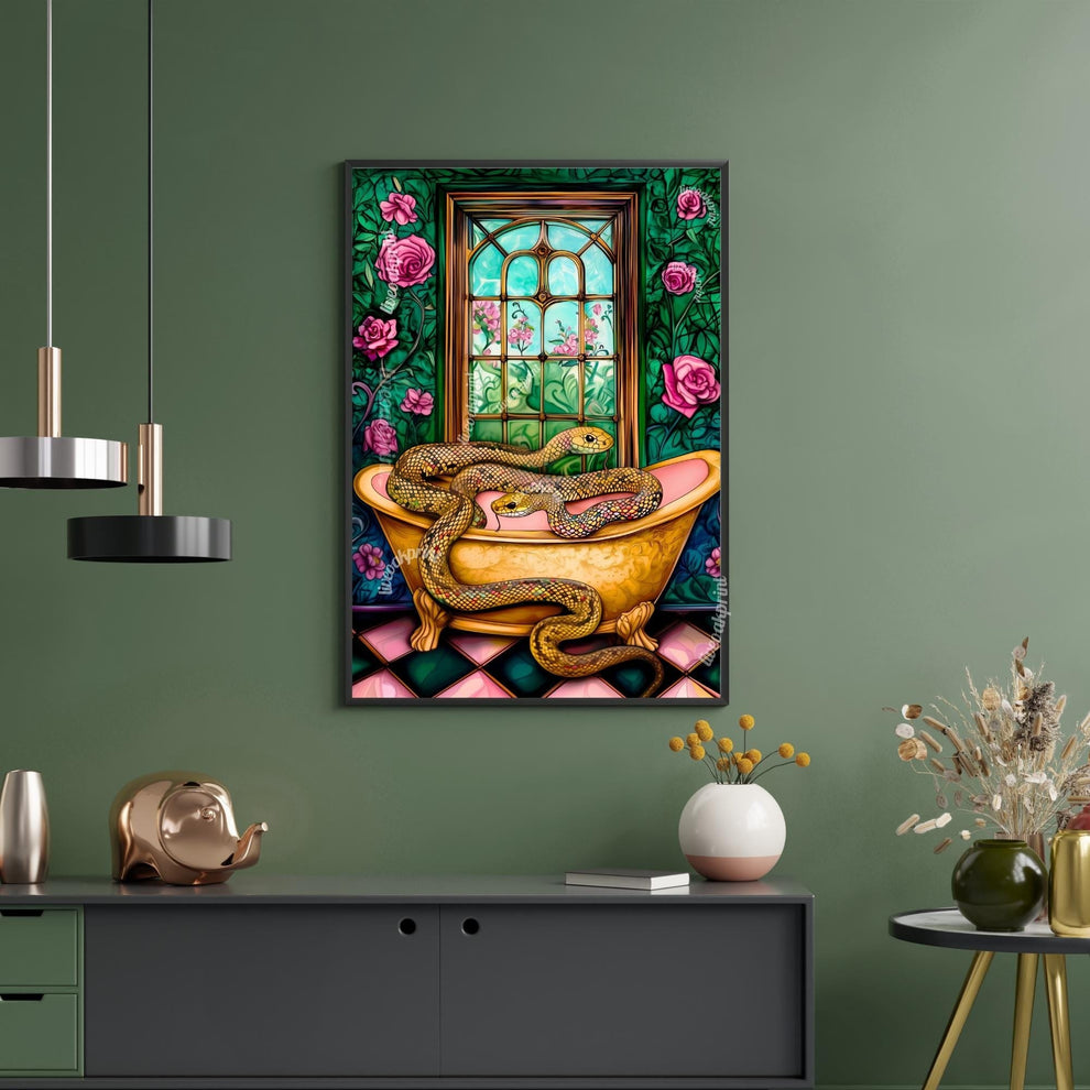 Snakes in a Bathroom