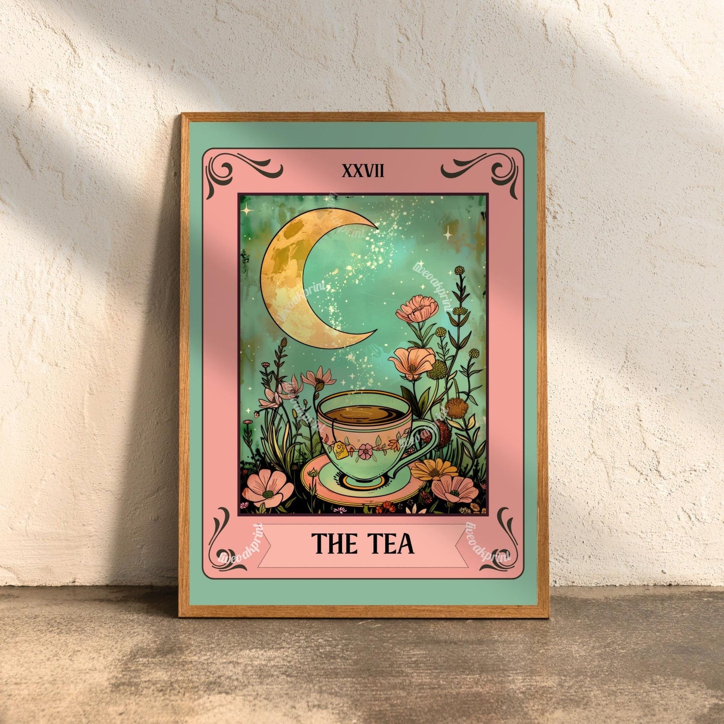 The Matcha, The Coffee, and The Tea Tarot Card Print Set