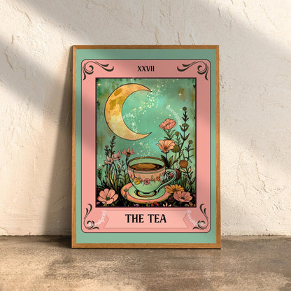 The Matcha, The Coffee, and The Tea Tarot Card Print Set