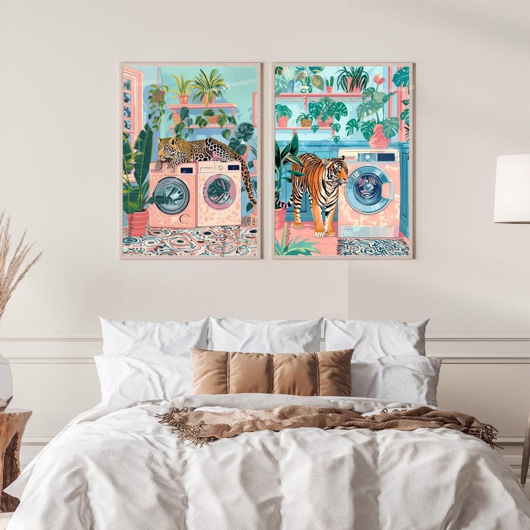 Laundry Leopard and Laundry Tiger Print Bundle