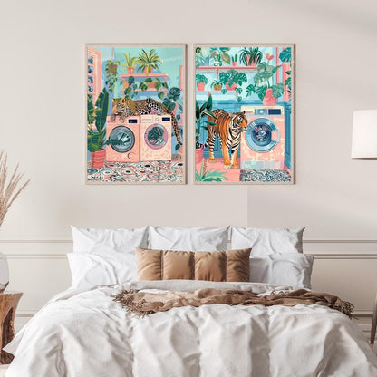 Laundry Leopard and Laundry Tiger Print Bundle