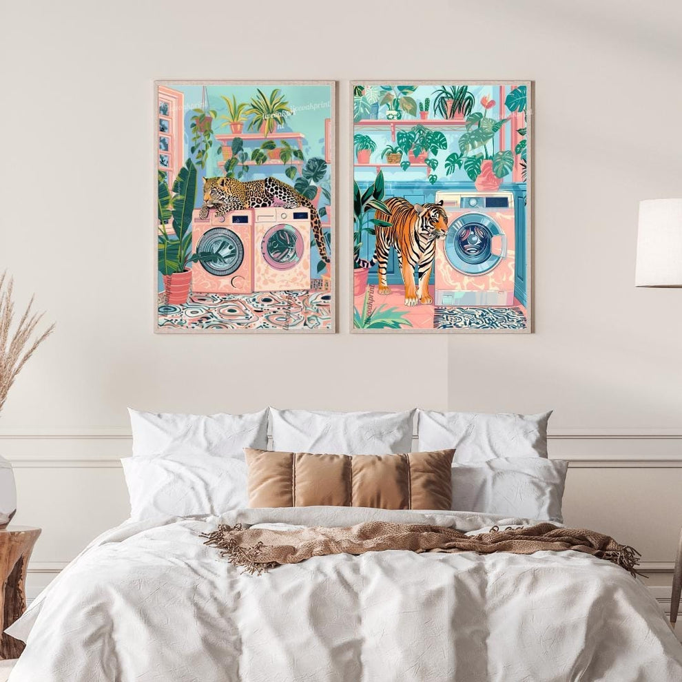 Laundry Leopard and Laundry Tiger Print Bundle