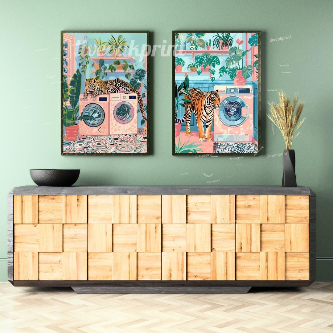 Laundry Leopard and Laundry Tiger Print Bundle