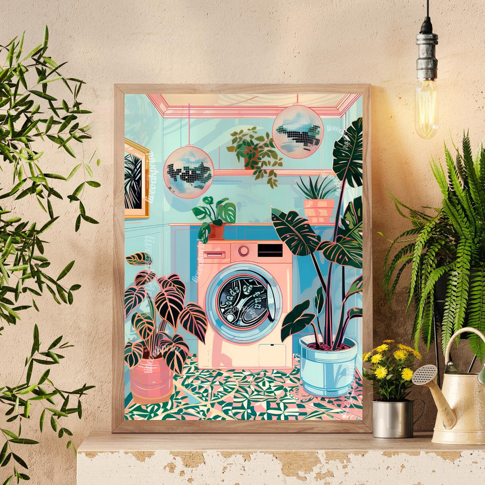 Loads of Fun! Disco Laundry Print