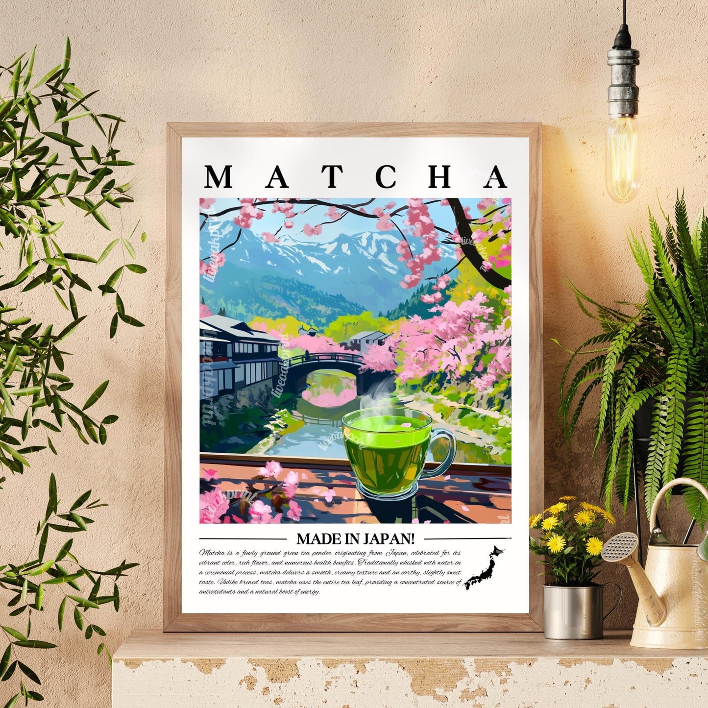 Matcha Print for Coffee Bar