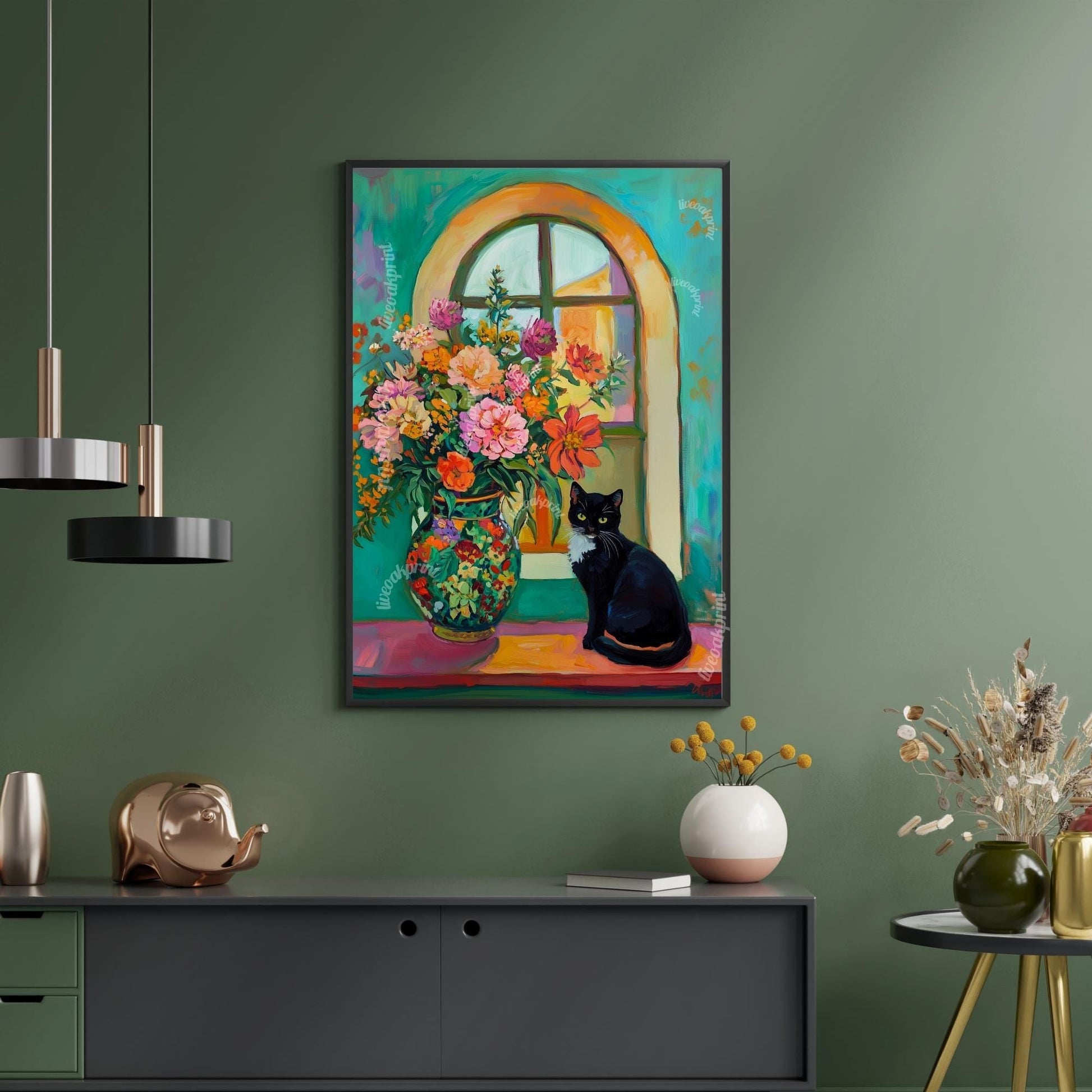 Tuxedo Cat Print