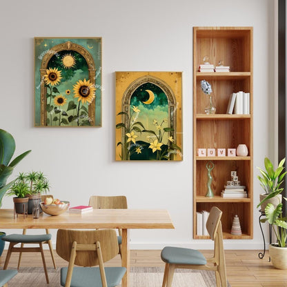 Sun and Moon Wall Art Set