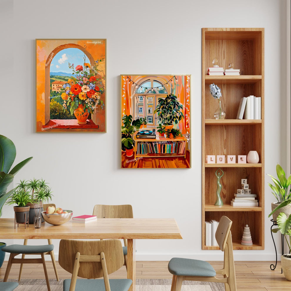 Retro Vinyl Record Print