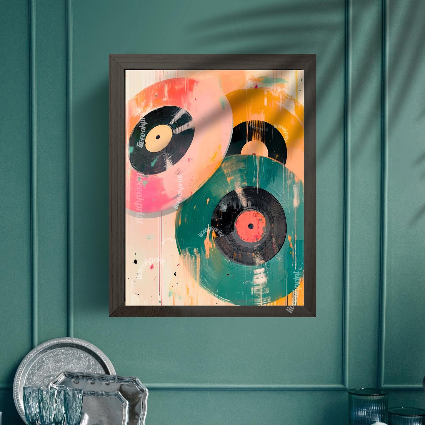 Retro Vinyl Painting