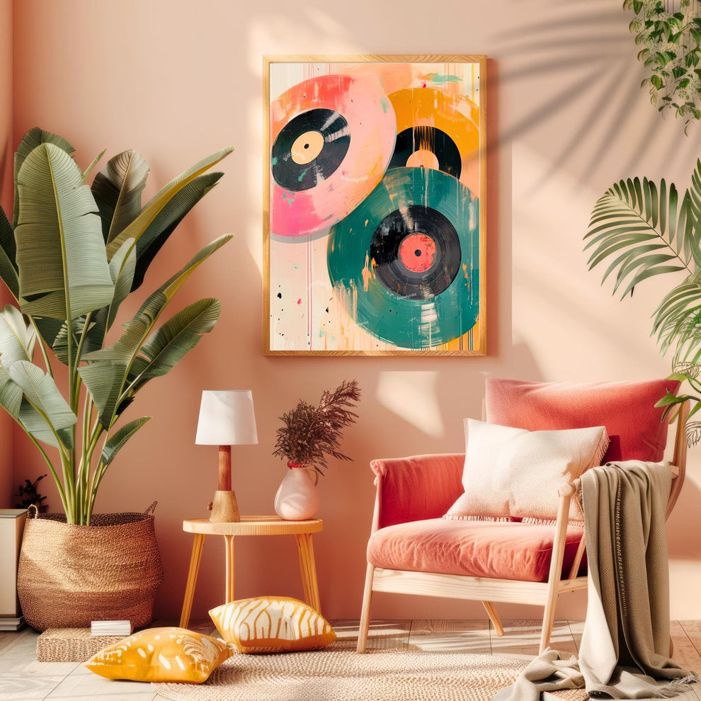 Retro Vinyl Painting
