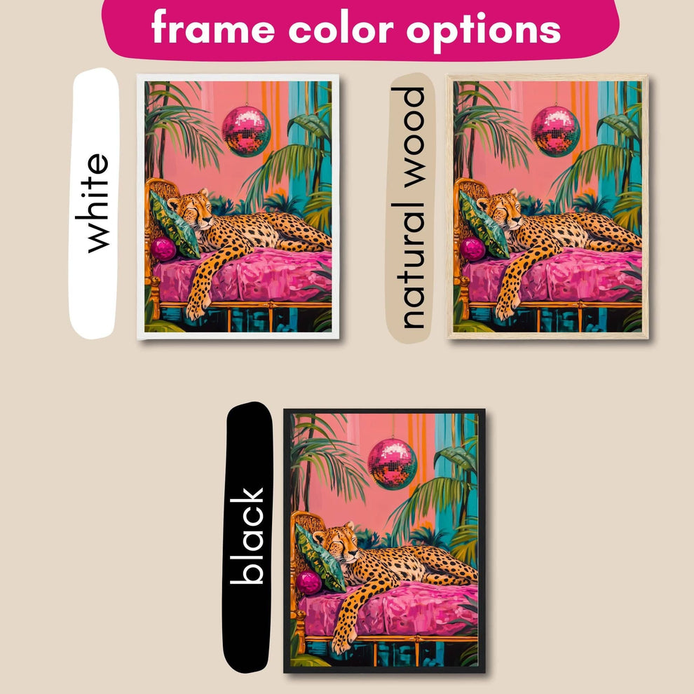 Cheetah Sleeping Under A Disco Ball